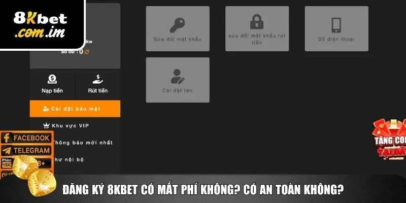 Đăng Ký 8Kbet – Tạo Tài Khoản Cá Cược Trong 30 Giây 2 Tính bảo mật và an toàn khi đăng ký 8Kbet