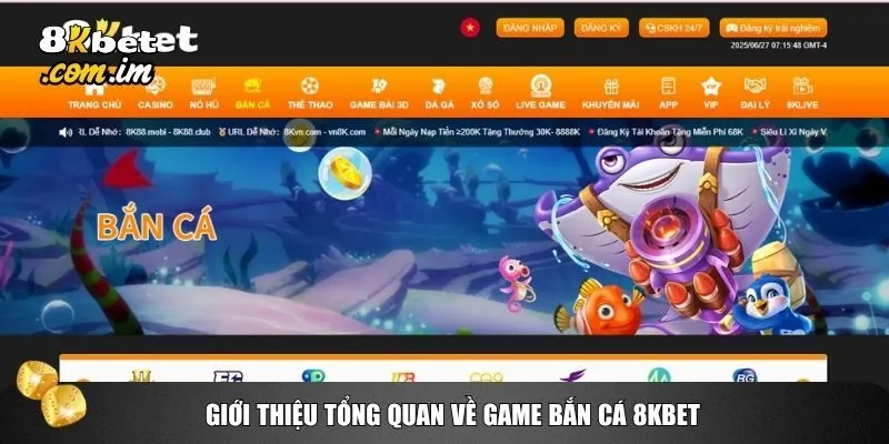 Bắn Cá 8kbet 1 Game bắn cá 8kbet là một trong những sản phẩm giải trí đổi thưởng hấp dẫn nhất
