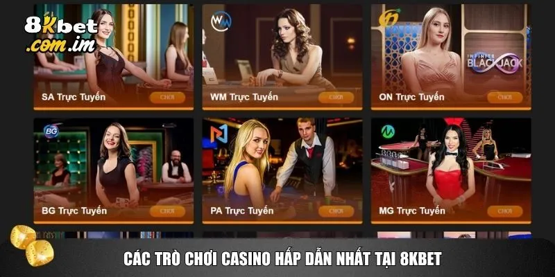 Casino 8kbet 2 Kho trò chơi casino 8kbet trực tuyến được đánh giá là đa dạng bậc nhất hiện nay